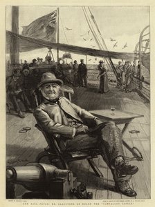Le feste di Kiel, Mr Gladstone a bordo del Tantallon Castle da Sydney Prior Hall