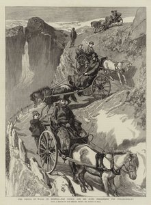 Il Principe di Galles in Norvegia, il Principe e il suo seguito scendono lo Stalheimsklev da Sydney Prior Hall