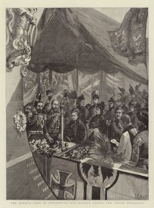 La visita della Regina a Portsmouth, Sua Maestà battezza il Royal Sovereign da Sydney Prior Hall