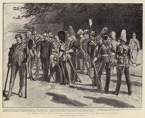 Il tour reale, il duca di Cornovaglia presenta le medaglie di guerra a Sydney da Sydney Prior Hall