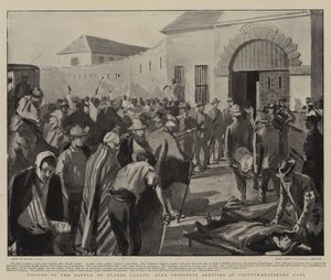 Vittime della battaglia di Elands Laagte, prigionieri boeri che arrivano alla prigione di Pietermaritzburg da Sydney Prior Hall