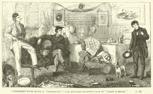 Illustrazione per Tom Brown a Oxford di Thomas Hughes da Sydney Prior after Hall