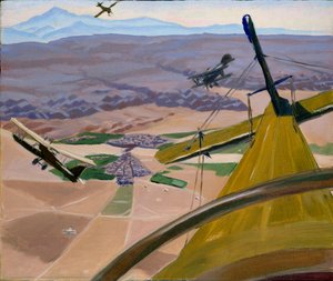 Sopra le colline del Kurdistan: volando sopra Kirkuk, 1919 da Sydney William Carline