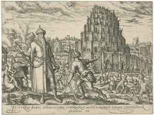 Torre di Babele da Symon Novelanus (attributed to)