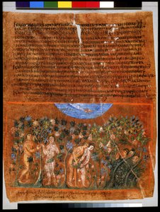 Pagina intera: testo e miniatura: La caduta dell