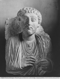 Rilievo funerario di una figura maschile, da Palmira, Siria da Syrian School