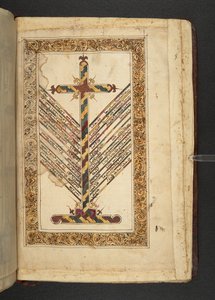 La croce con una guida alle opinioni delle principali sette cristiane orientali sulla natura di Cristo da Minārat al-aqdās da Syrian School