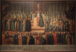 Il fidanzamento in absentia di Marina Mniszech e Falso Demetrio a Cracovia il 12 novembre 1605