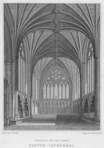 Cattedrale di Exeter, Interno della Cappella della Madonna da T.H. Clarke
