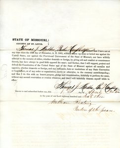 Giuramento di fedeltà di Thomas J. Madden del Missouri, Contea di St. Louis da T.J. Madden