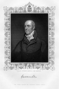 William Wyndham Grenville 1759-1834, 1° Barone Grenville, politico inglese, XIX secolo