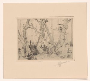 Veduta del bosco da T. Sterrenburg (signed by artist)