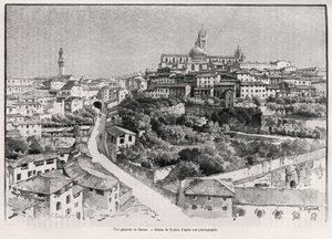 Veduta generale di Siena (Italia)