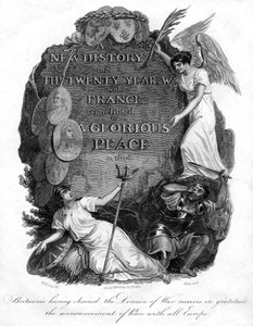 Britannia che incatena il demone della guerra, 1816