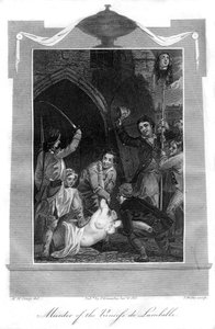 Omicidio della Principessa de Lamballe, 1816 da T. Wallis