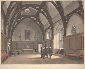 Palazzo di Lambeth, inciso da Joseph Constantine Stadler
