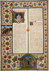 Incipit dal Primo Libro dei Maccabei, dal Volume I della Bibbia di Borso d