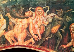 Inferno, dettaglio dei lussuriosi, c.1394