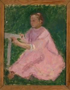 Mädchen im rosa Kleid da Tadeusz Makowski