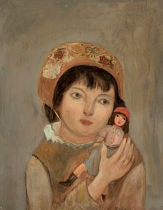 Bambina con una bambola da Tadeusz Makowski