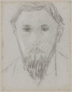 Studio di ritratto di un giovane con la barba da Tadeusz Makowski