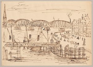 Veduta di Rotterdam da Tadeusz Makowski