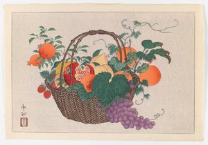 Natura morta con cesto di frutta, c.1930