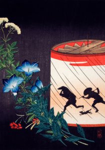 Campanula e lanterna da Takahashi Hiroaki