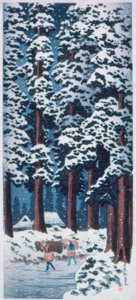 Strada fiancheggiata da cedri a Nikko da Takahashi Hiroaki