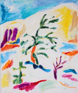 Paesaggio astratto dai colori vivaci da Tamara Jare
