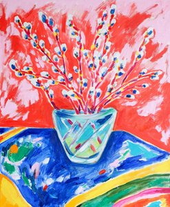 Bouquet di salici colorati da Tamara Jare
