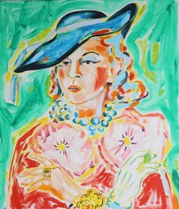 Elegante cappello blu da donna da Tamara Jare