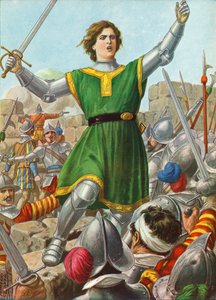 Caterina Sforza guida la resistenza a Forlì il 12 gennaio 1500 da Tancredi Scarpelli