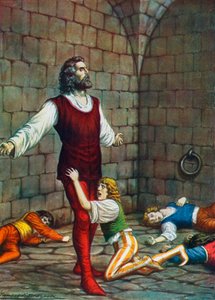 Conte Ugolino della Gherardesca e i suoi figli lasciati a morire di fame nella Muda