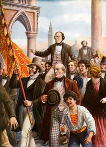 Daniele Manin e Niccolò Tommaseo liberati dalla prigione il 18 marzo 1848 da Tancredi Scarpelli