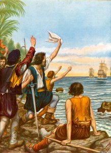 Diego Masques, capitano di una delle navi della seconda spedizione di Cristoforo Colombo, lasciato su un