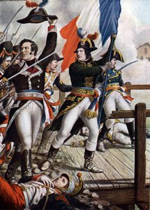 Prima campagna italiana: Napoleone Bonaparte (1769-1821) alla battaglia del ponte di Arcole, novembre 1796