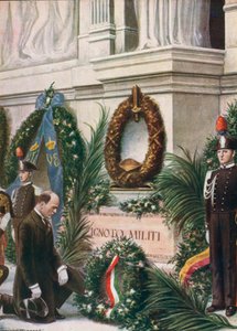 Omaggio del Duce alla tomba del milite ignoto da Tancredi Scarpelli