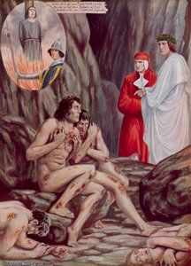 Illustrazione per la Divina Commedia di Dante da Tancredi Scarpelli
