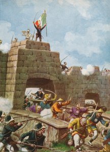 Truppe italiane che entrano a Pechino, 1900