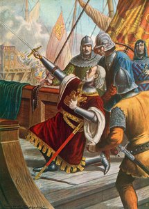 Luciano Doria ucciso in battaglia, 1379