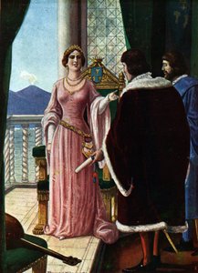 La regina Giovanna II di Napoli (Giovanna di Napoli o Anjou Durazzo) (1373-1435) designa il suo figlio adottivo Luigi III d