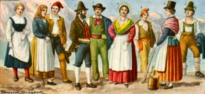 Abito regionale italiano da Tancredi Scarpelli