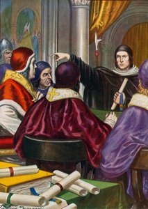 Rolando di Parma porta una lettera per Papa Gregorio VII da Enrico IV, Sacro Romano Imperatore da Tancredi Scarpelli