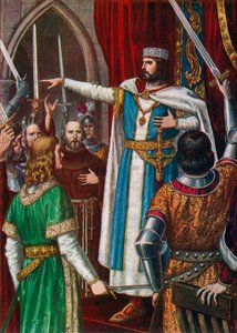 Rodolfo II di Borgogna incoronato re dei Longobardi a Pavia, 923 da Tancredi Scarpelli