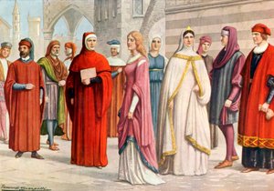 Costumi toscani del XIII secolo da Tancredi Scarpelli