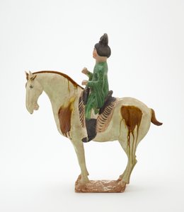 Uomo a cavallo, Dinastia Tang, c.700-750 da Tang Dynasty Chinese School