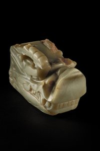 La Testa di Drago di Giada Junkunc da Tang Dynasty Chinese School