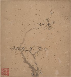 Prugno in fiore, datato 1840 da Tang Yifen