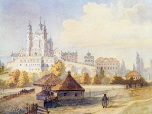 Santa Dormizione Lavra di Pochayiv da Taras Grigoryevich Shevchenko